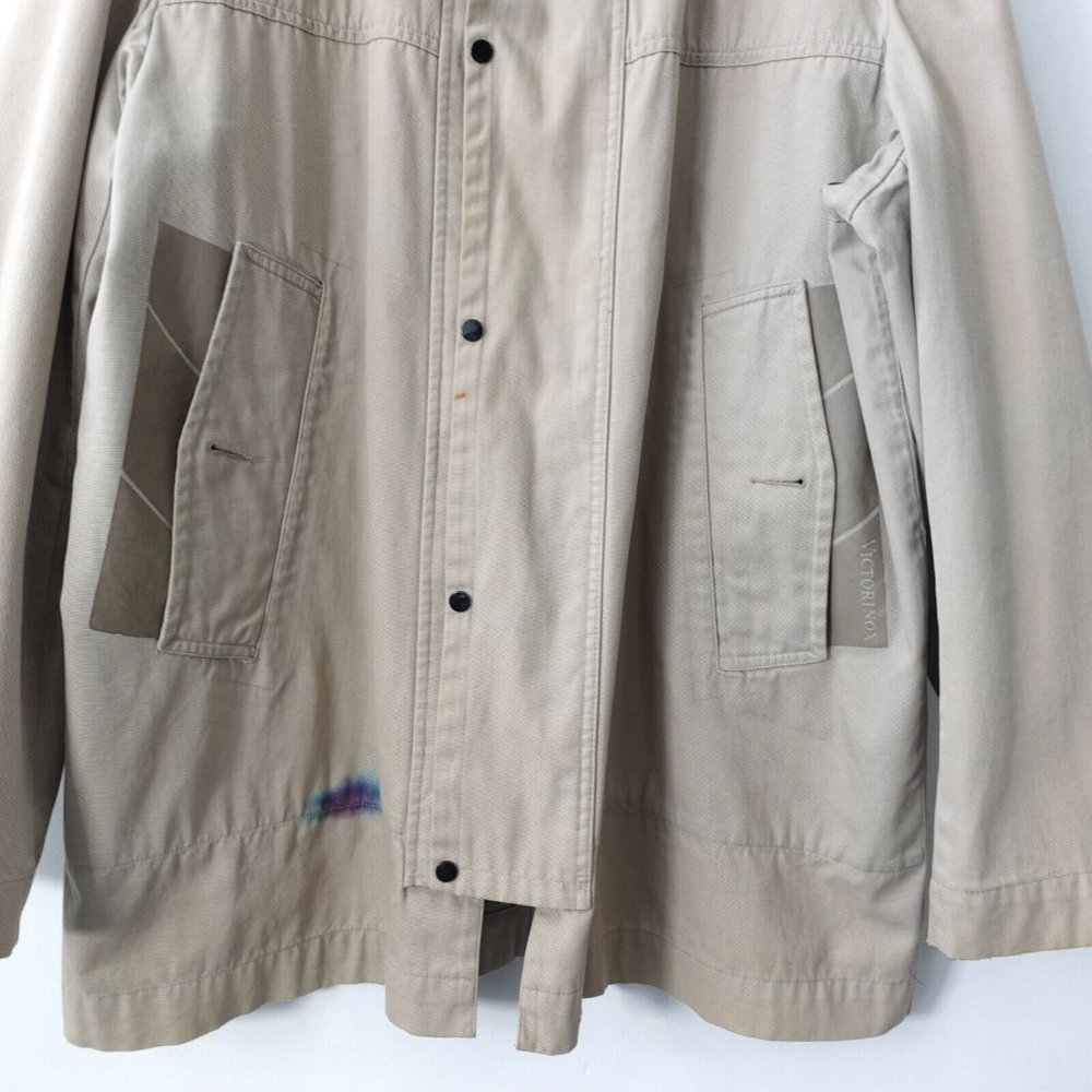 Neutral Granpacore Jacket Men L Tan Chore Utility Barn Field Vintage VICTORINOX - Picture 5 of 16